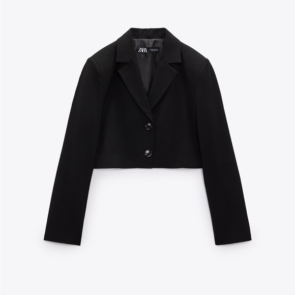 Zara limited edition celeb style cropped blazer - Picture 2 of 12